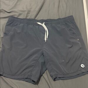 Vuori Men's Athletic Shorts in Dark Gray